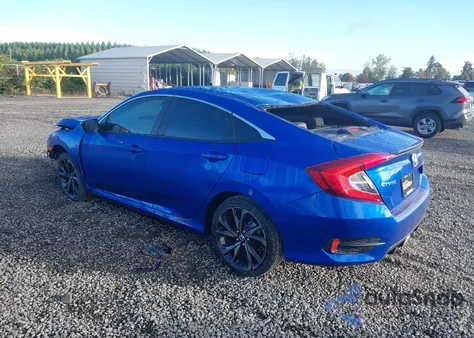 2019 Honda Civic Sport из США, поврежденный, VIN 19XFC2F89KE209984